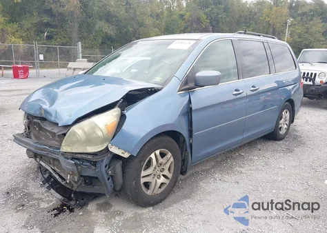 2007 Honda Odyssey Ex-L z USA, uszkodzony, nr VIN 5FNRL38757B049398